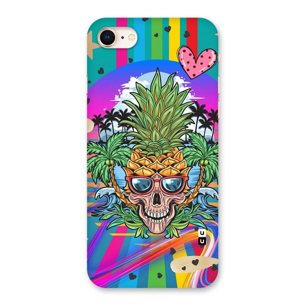 Cool Pineapple Skull Back Case for iPhone 8
