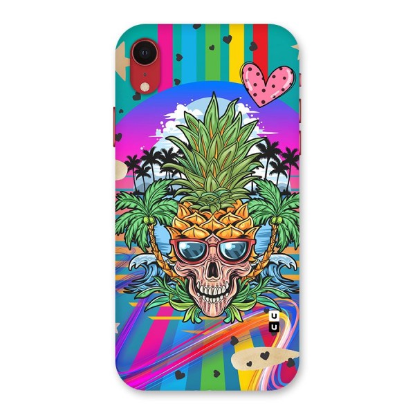 Cool Pineapple Skull Back Case for iPhone XR