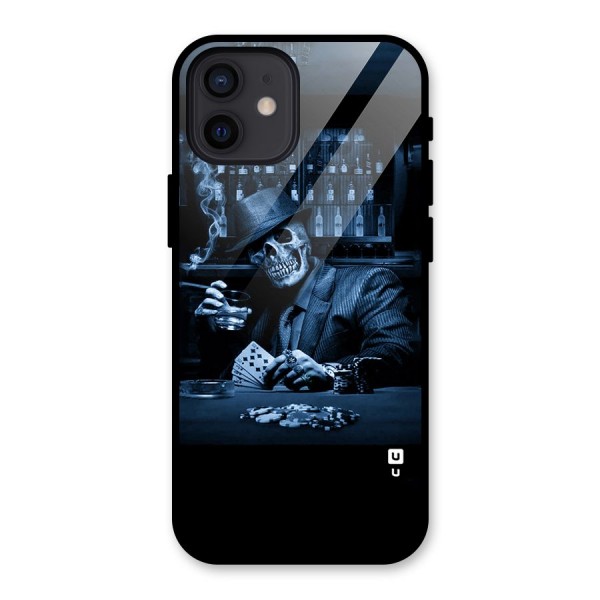 Cool Skull Cards Glass Back Case for iPhone 12