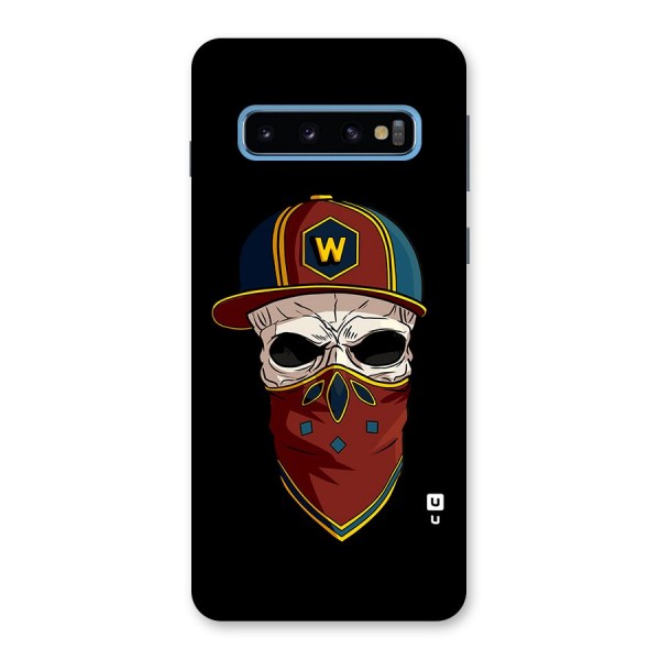 Cool Skull Mask Cap Back Case for Galaxy S10