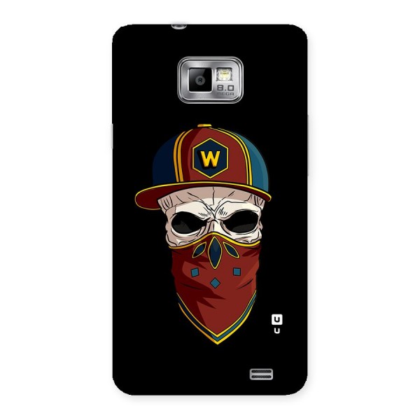 Cool Skull Mask Cap Back Case for Galaxy S2