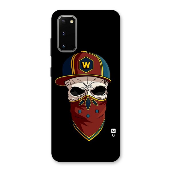 Cool Skull Mask Cap Back Case for Galaxy S20