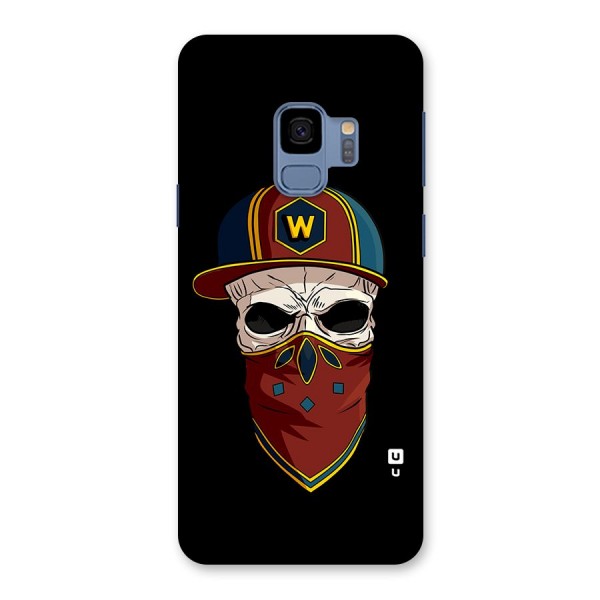 Cool Skull Mask Cap Back Case for Galaxy S9