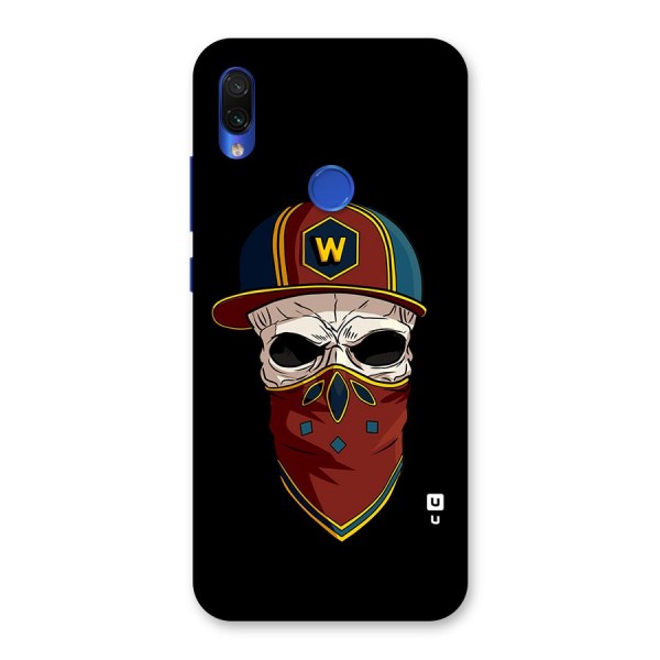 Cool Skull Mask Cap Back Case for Redmi Note 7S