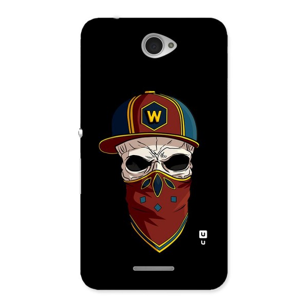 Cool Skull Mask Cap Back Case for Sony Xperia E4