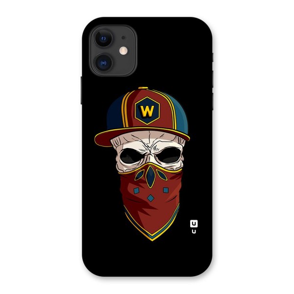 Cool Skull Mask Cap Back Case for iPhone 11