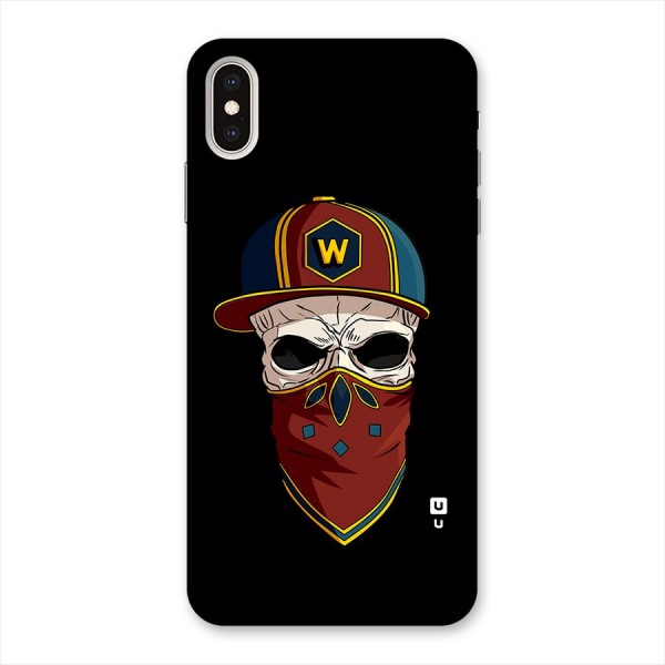 Cool Skull Mask Cap Back Case for iPhone XS Max