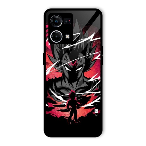 Cool Vegeta Glass Back Case for Oppo F21 Pro 4G