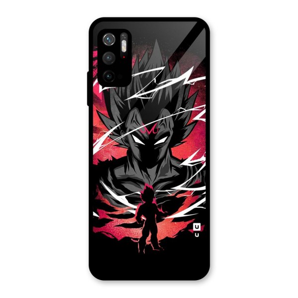 Cool Vegeta Glass Back Case for Poco M3 Pro 5G