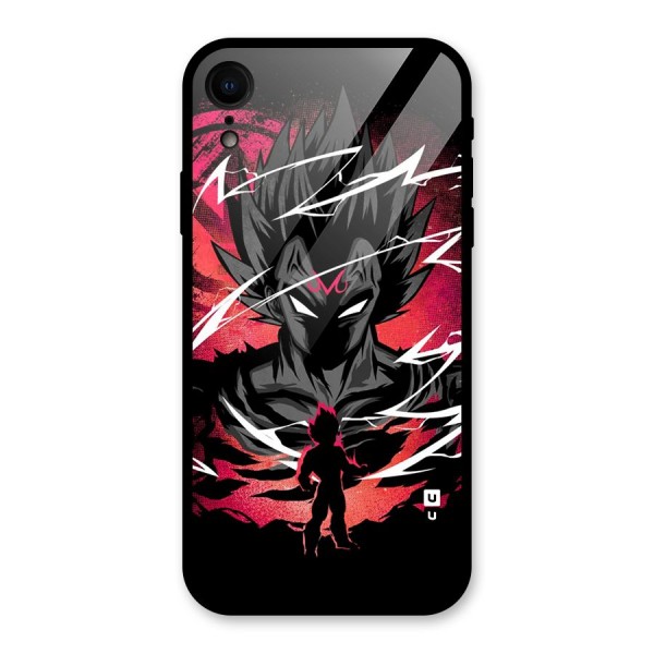 Cool Vegeta Glass Back Case for iPhone XR
