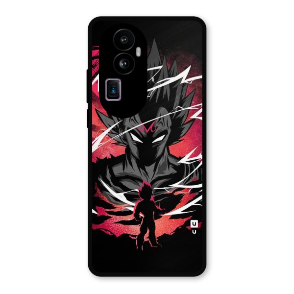 Cool Vegeta Metal Back Case for Oppo Reno10 Pro Plus