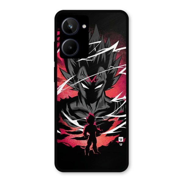 Cool Vegeta Metal Back Case for Realme 10