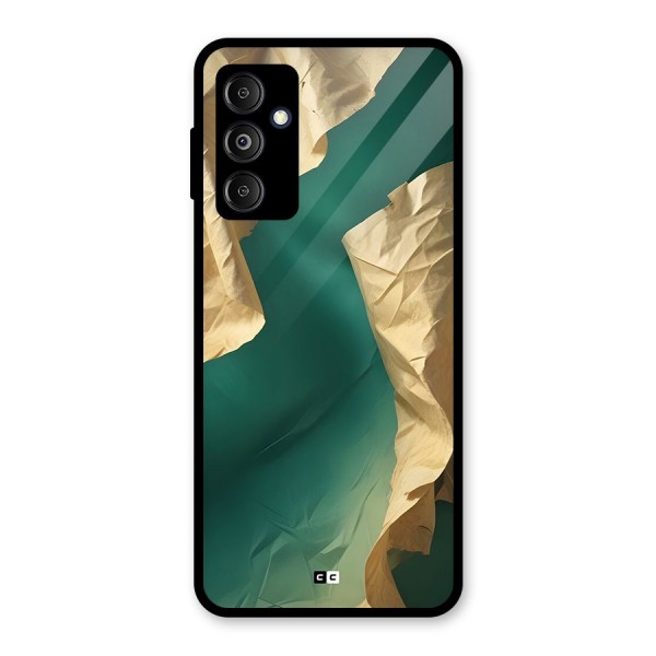 Cool Vintage Paper Glass Back Case for Galaxy M14 5G