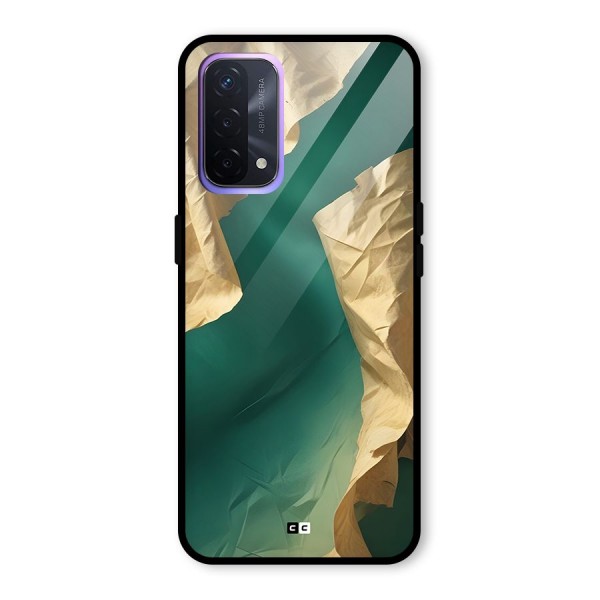 Cool Vintage Paper Glass Back Case for Oppo A74 5G