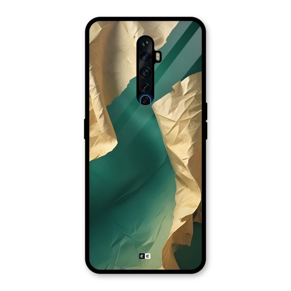 Cool Vintage Paper Glass Back Case for Oppo Reno2 Z