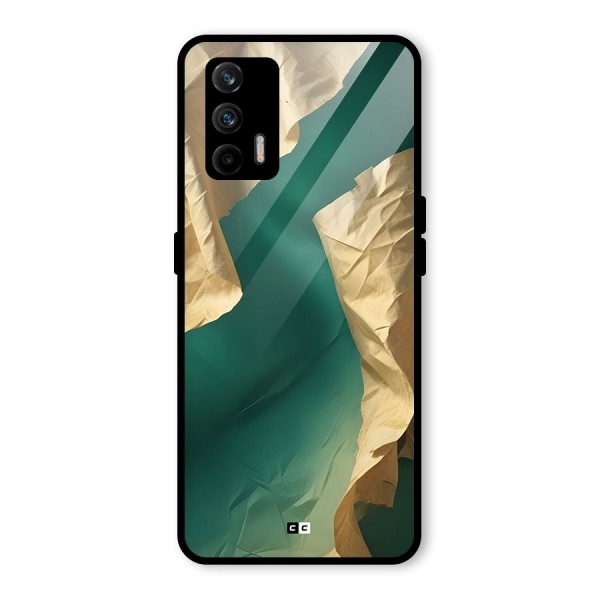 Cool Vintage Paper Glass Back Case for Realme X7 Max