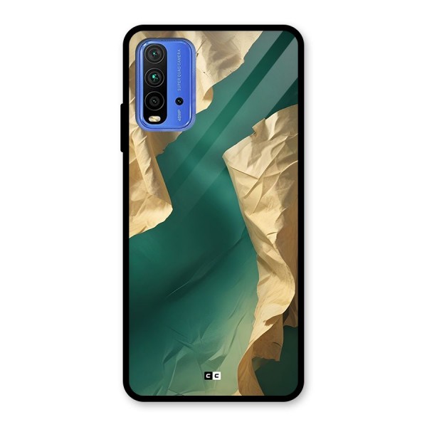 Cool Vintage Paper Glass Back Case for Redmi 9 Power