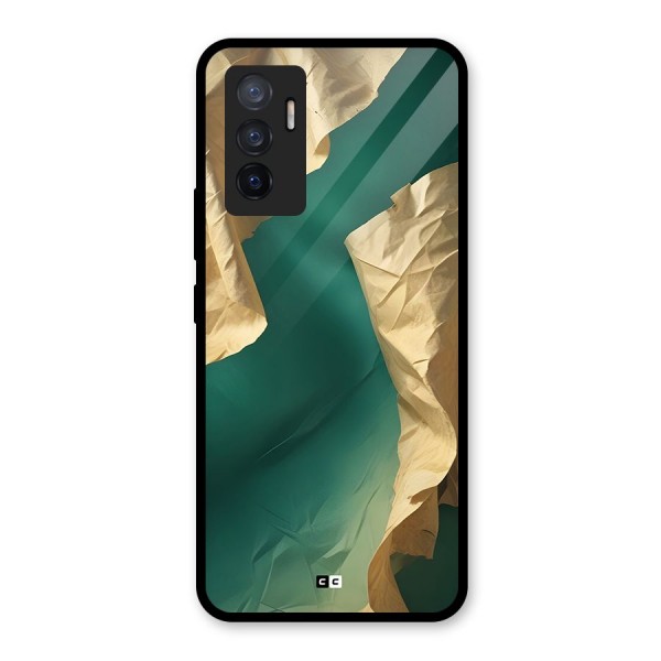 Cool Vintage Paper Glass Back Case for Vivo V23e