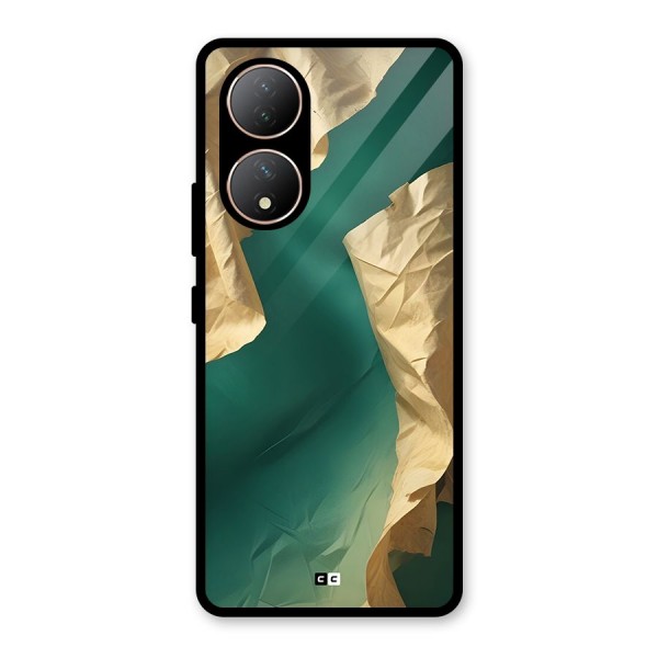 Cool Vintage Paper Glass Back Case for Vivo Y100A