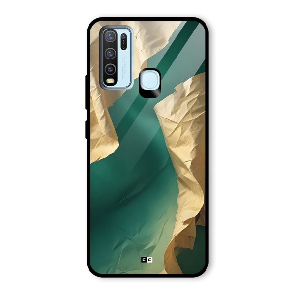 Cool Vintage Paper Glass Back Case for Vivo Y30