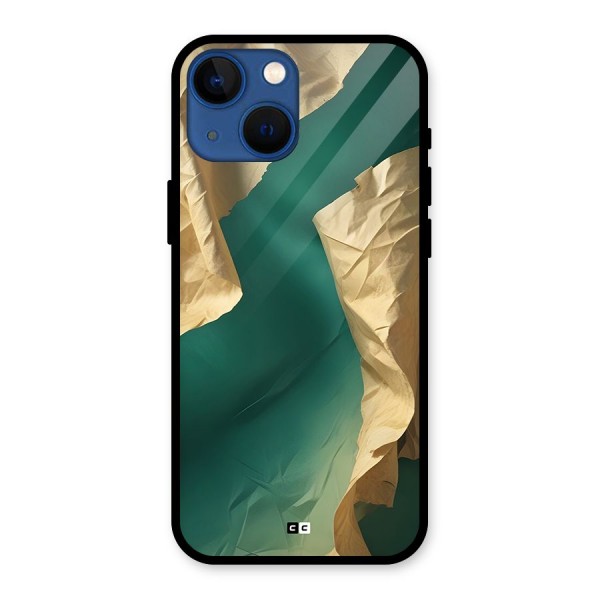 Cool Vintage Paper Glass Back Case for iPhone 13 Mini
