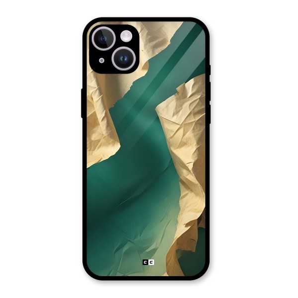 Cool Vintage Paper Glass Back Case for iPhone 14 Plus