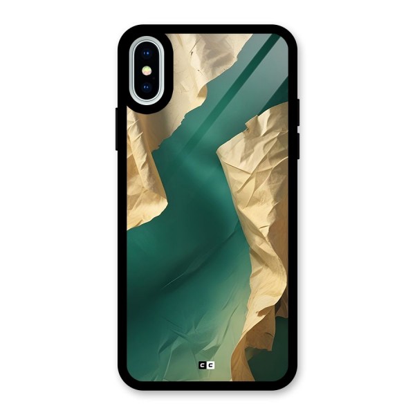 Cool Vintage Paper Glass Back Case for iPhone X