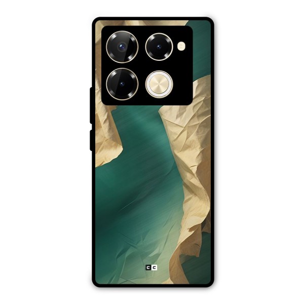 Cool Vintage Paper Metal Back Case for Infinix Note 40 Pro