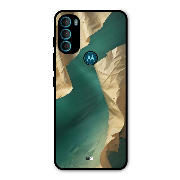 Cool Vintage Paper Metal Back Case for Moto G71 5G