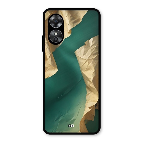 Cool Vintage Paper Metal Back Case for Oppo A17