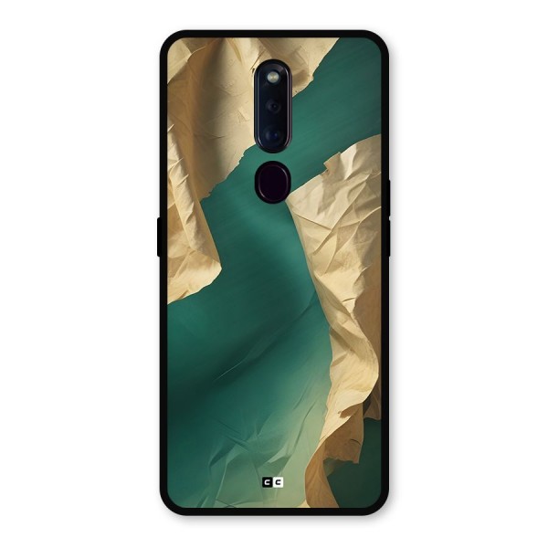 Cool Vintage Paper Metal Back Case for Oppo F11 Pro