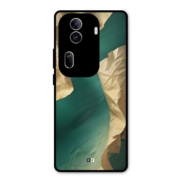 Cool Vintage Paper Metal Back Case for Oppo Reno11 Pro 5G