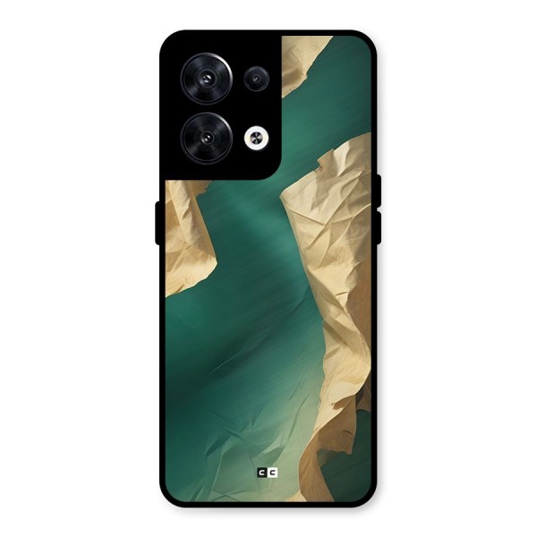 Cool Vintage Paper Metal Back Case for Oppo Reno8 5G