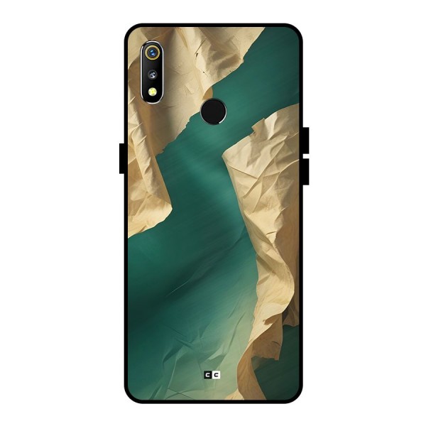 Cool Vintage Paper Metal Back Case for Realme 3
