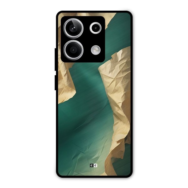 Cool Vintage Paper Metal Back Case for Redmi Note 13 5G