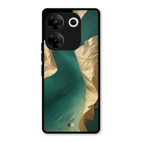 Cool Vintage Paper Metal Back Case for Tecno Camon 20