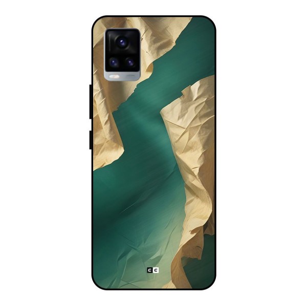 Cool Vintage Paper Metal Back Case for Vivo V20