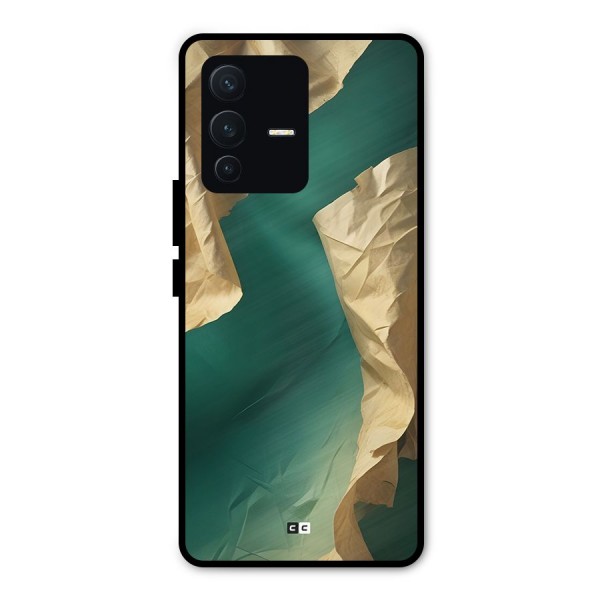 Cool Vintage Paper Metal Back Case for Vivo V23 Pro