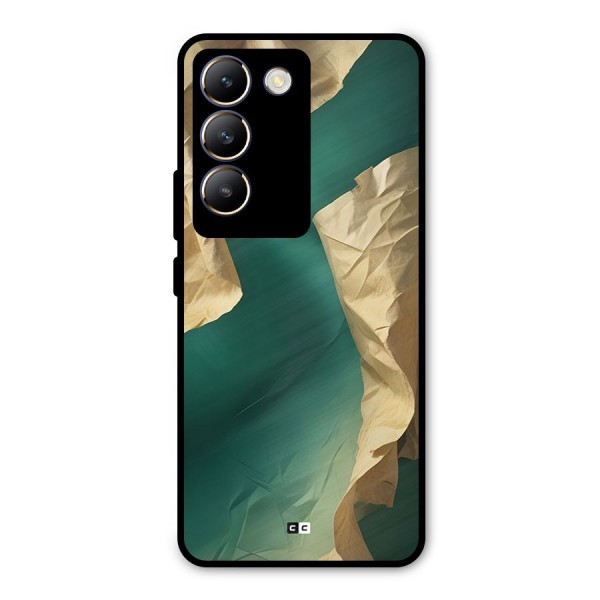 Cool Vintage Paper Metal Back Case for Vivo Y200e