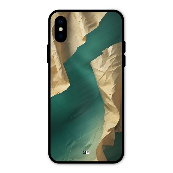 Cool Vintage Paper Metal Back Case for iPhone XS