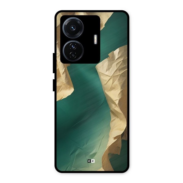 Cool Vintage Paper Metal Back Case for iQOO Z6