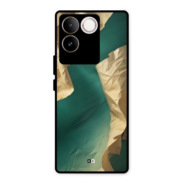 Cool Vintage Paper Metal Back Case for iQOO Z7 Pro