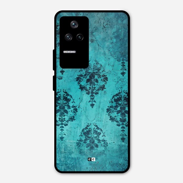Cool Vintage Wall Metal Back Case for Poco F4 5G