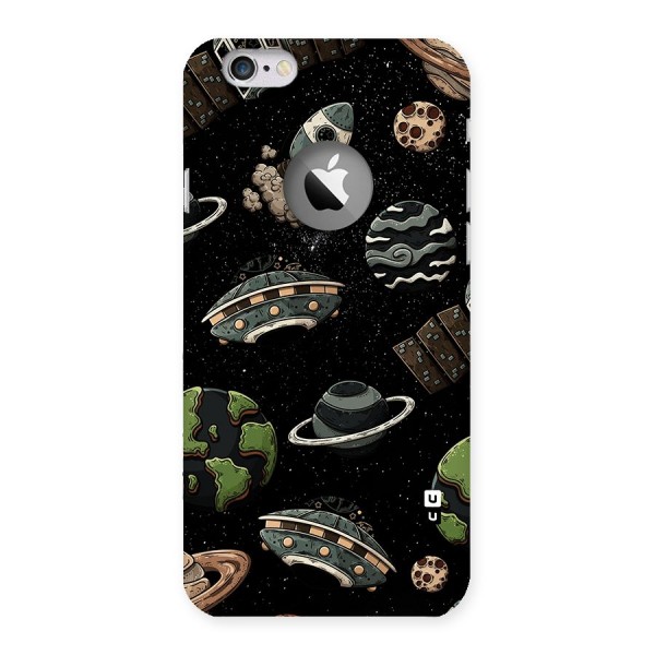 Cosmos Night Sky Anime Pattern Back Case for iPhone 6 Logo Cut