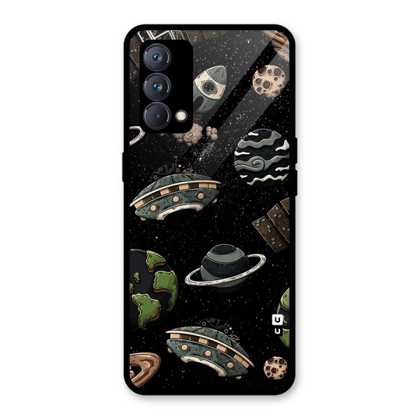 Cosmos Night Sky Anime Pattern Glass Back Case for Realme GT Master Edition