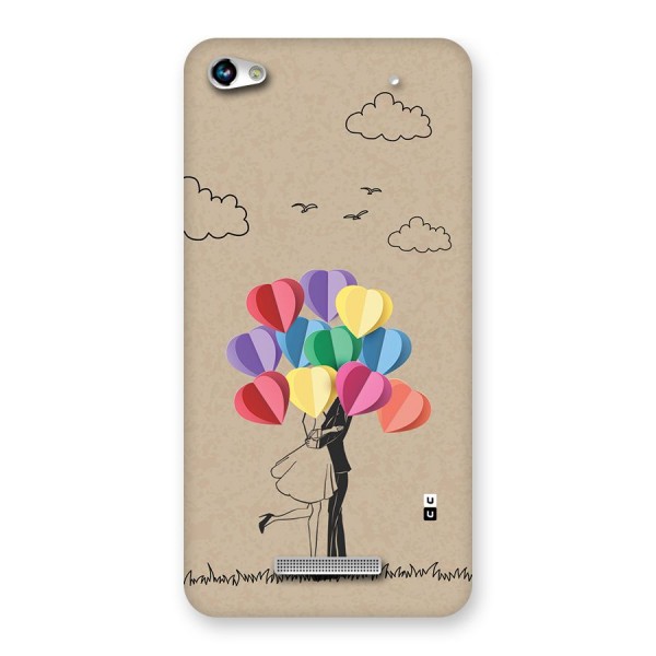 Couple With Card Baloons Back Case for Canvas Hue 2 A316