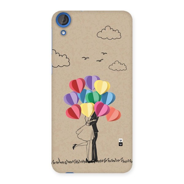 Couple With Card Baloons Back Case for Desire 820