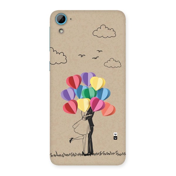 Couple With Card Baloons Back Case for Desire 826