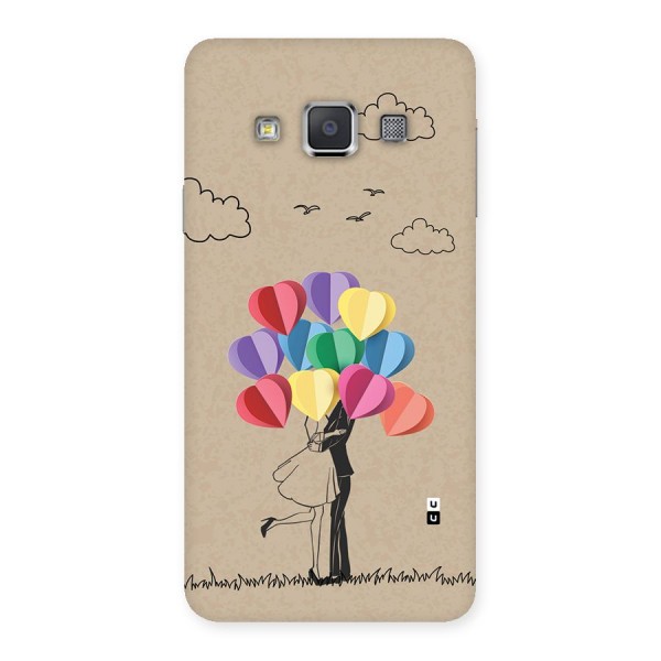 Couple With Card Baloons Back Case for Galaxy A3