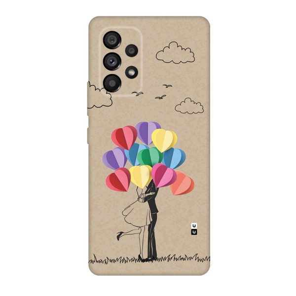 Couple With Card Baloons Back Case for Galaxy A53 5G